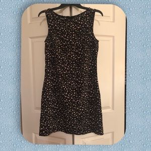 Knapp Studio Dress Black with tiny colored flowers Size Medium
